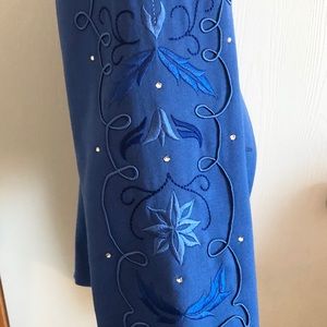 Scully Jacket, Blue, Women, Floral, Equestrian